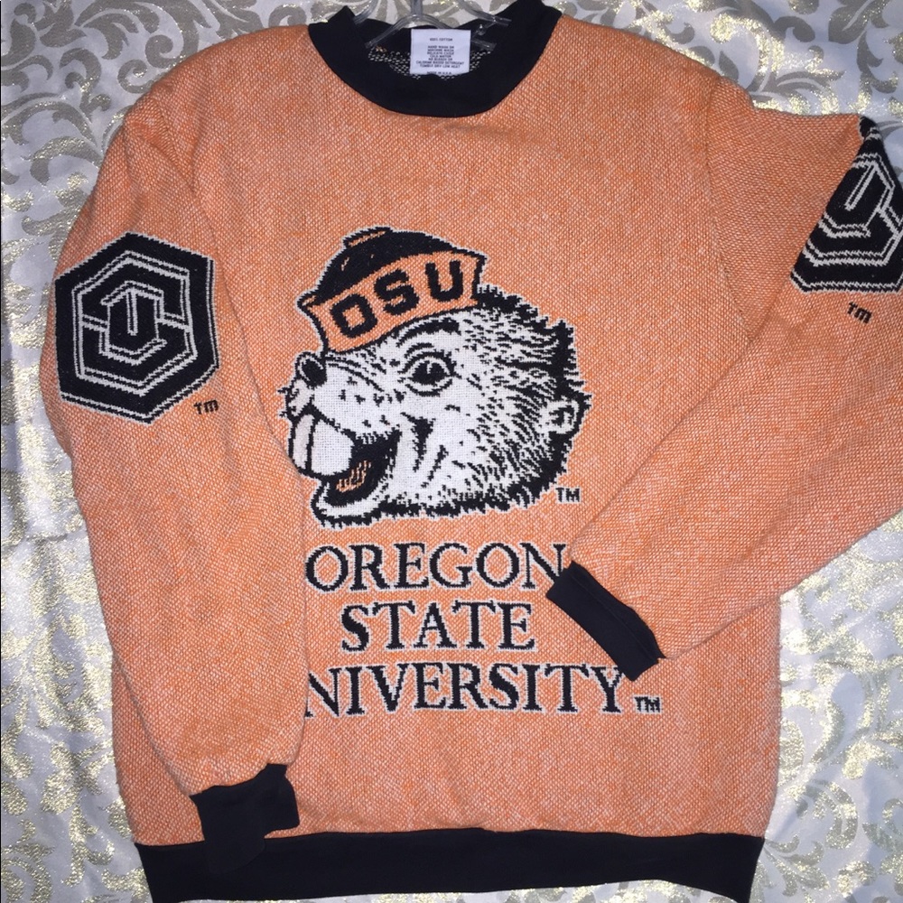 Vintage 90s OREGON STATE UNIVERSITY BEAVERS knit